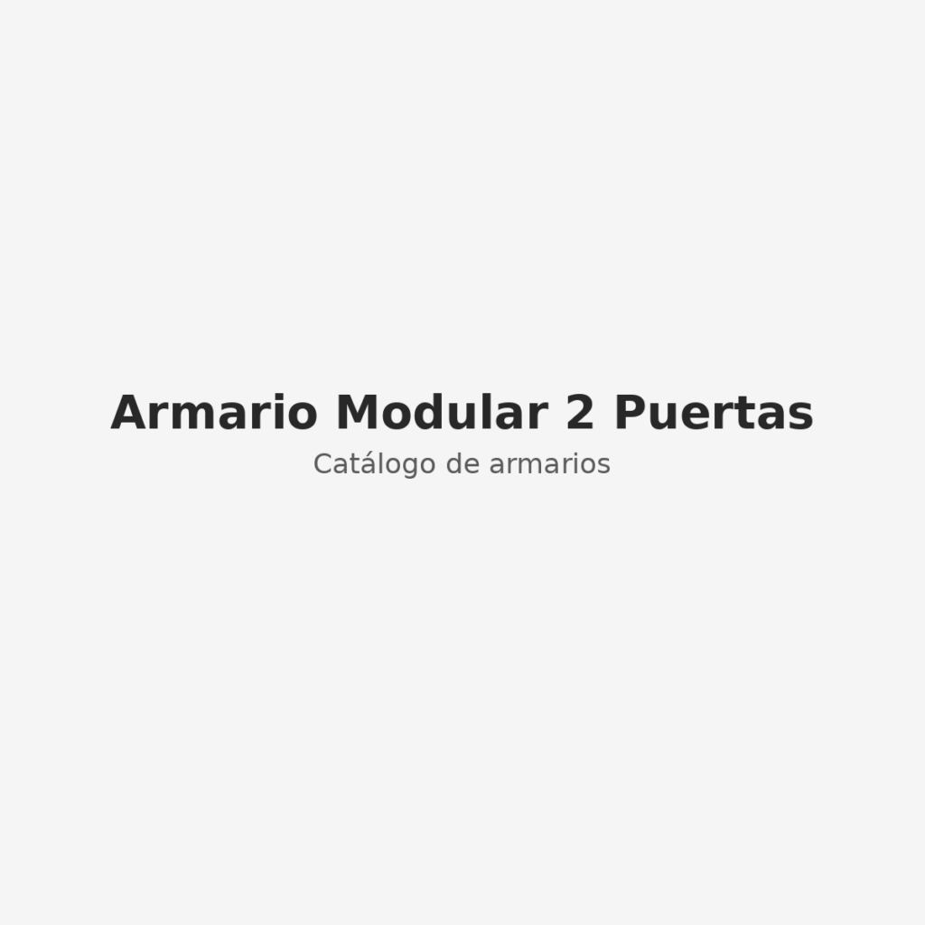 Armario Modular 2 Puertas