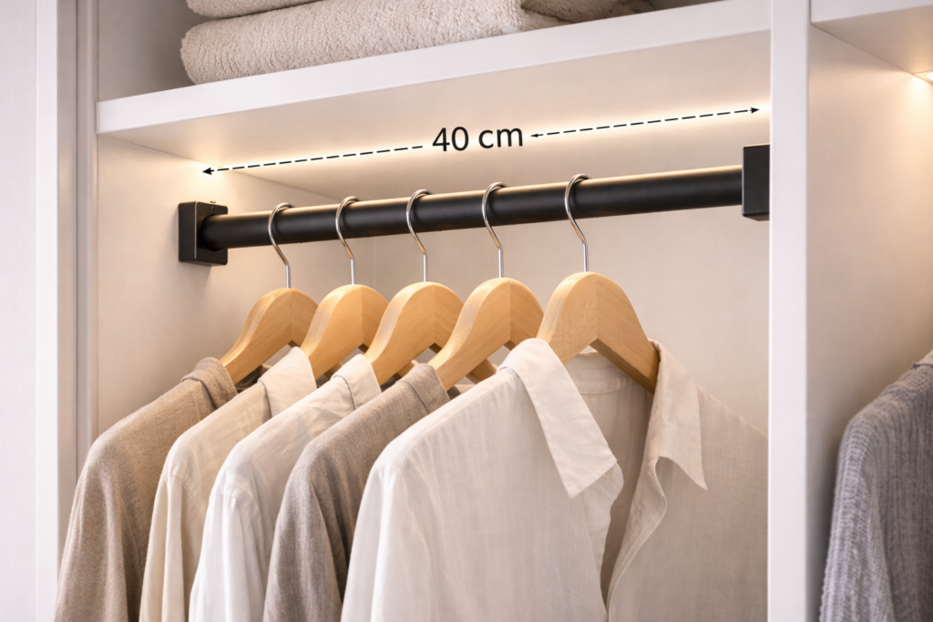 Barra de Colgar 40 cm - Acero negro