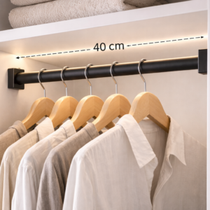 Barra de Colgar 40 cm - Acero negro