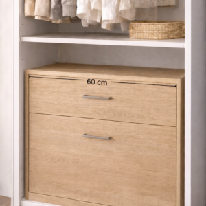 Cajonera Interior 2 Cajones (60 cm) - Roble