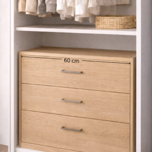 Cajonera Interior 3 Cajones (60 cm) - Roble