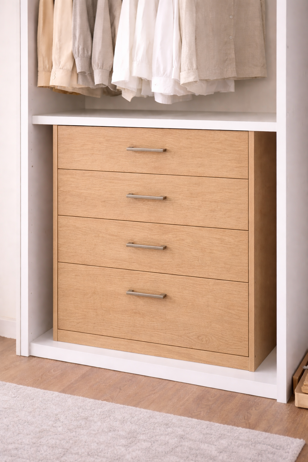 Cajonera Interior 4 Cajones (60 cm) - Roble