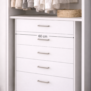 Cajonera Interior 5 Cajones (60 cm) - Blanco