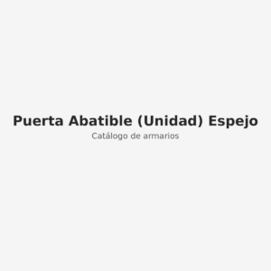Puerta Abatible (Unidad) Espejo