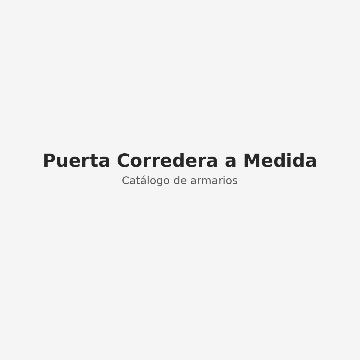 Puerta Corredera a Medida